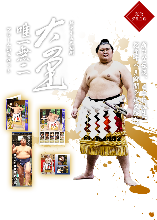第七十五代横綱 大の里 ～唯一無二～フレーム切手セット